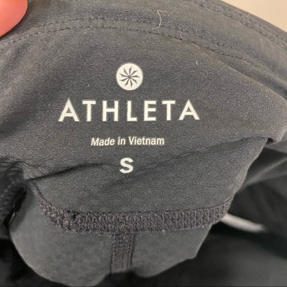 Athleta black stretchy running cropped capris - Picture 5 of 7